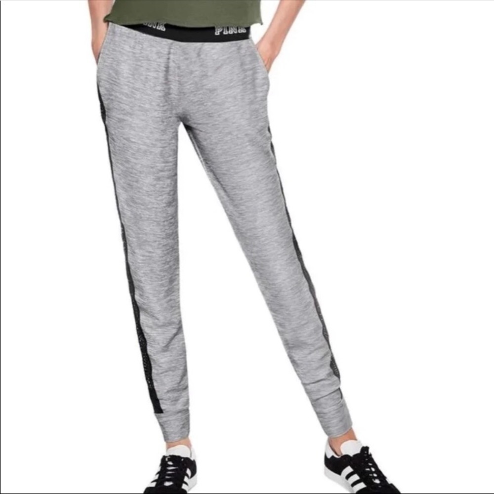 Pink Victoria Secret Ultimate Mesh Classic Joggers